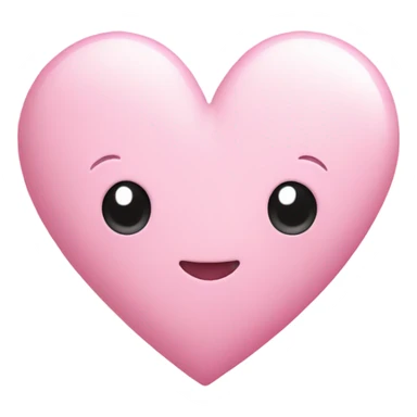 Pastel pink love heart  sticker