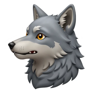 howling wolf sticker