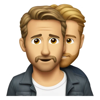 ryan reynolds kissing ryan gosling sticker