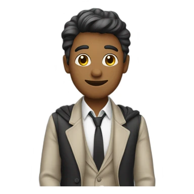 Gay person with cane sticker