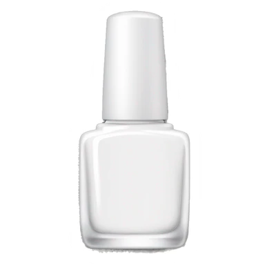 white nail polish bottle sticker
