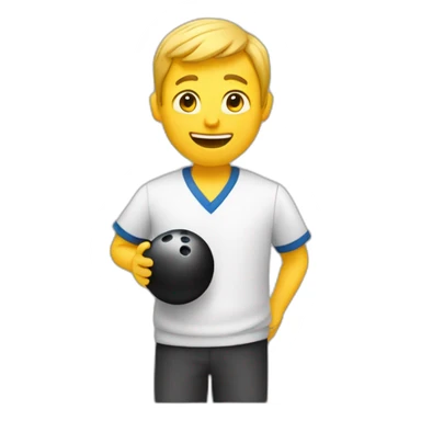 Homme boule de bowling sticker