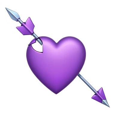 Purple Heart with arrow sticker