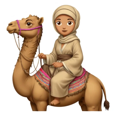 Desert Nomad Traveler with camel sticker