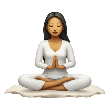 Mujer meditando sticker