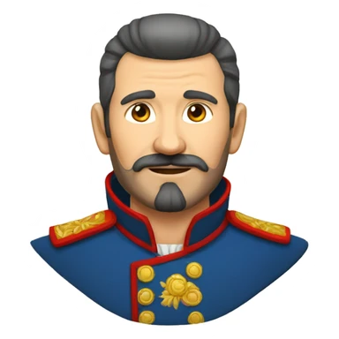 Cossack like in old soviet popular cartoon cossacks sticker