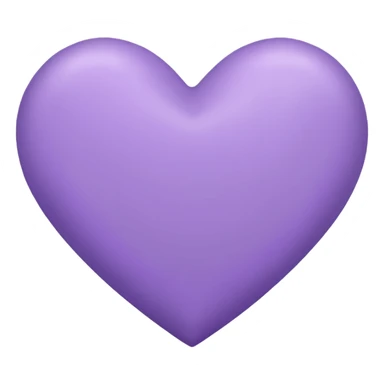 Lavender heart sticker