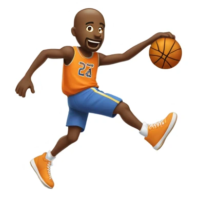 Man dunking  sticker