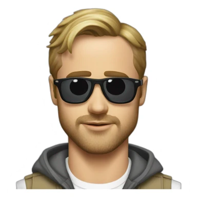 Ryan gosling in Drive sticker