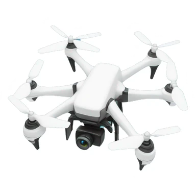 Drone with foam finger sticker