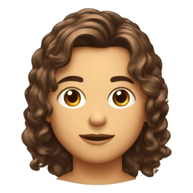 Garcon brun cheveux court dégradé et yeux marron sticker