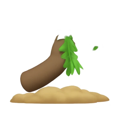 Generate emoji side view of the palm. Not a tree  sticker
