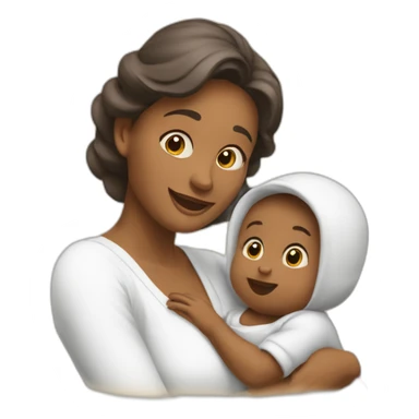 maman écureuil et bébé sticker