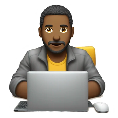 TEchnicen procédure joue sur un PC sticker