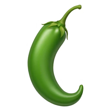 Green chili pepper sticker