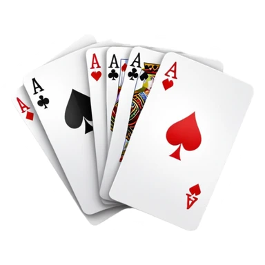 casino playing cards aces and face cards sticker