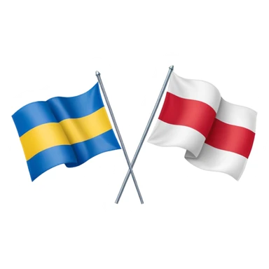 poland ukraine flag sticker