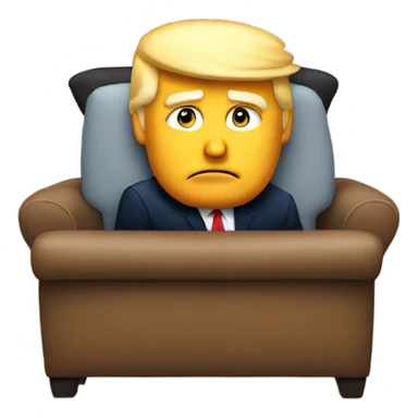 Trump is watching TV sticker