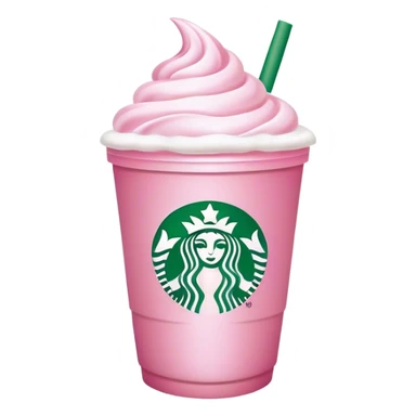 starbucks cup pink drink with cold foam sticker