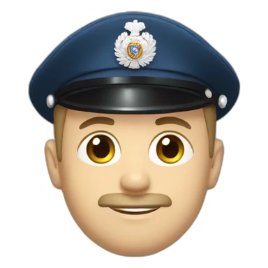 Russian police officer sticker