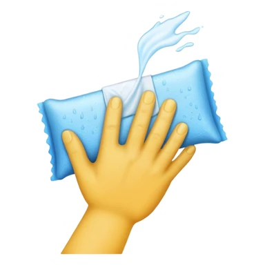 hand wipe cleaning sticker