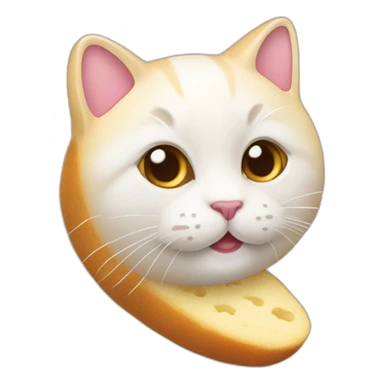 Salamèche sur un chat avec de la crème glacée sticker