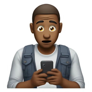 man is stressed because so many people unfollowed him on instagram sticker