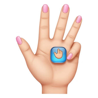 Pinky sticking up sticker