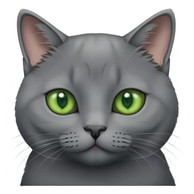chartreux with green eyes sticker