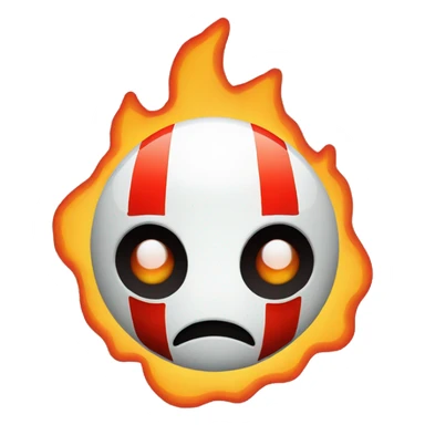 I want the Reddit logo (circle red logo with the robot face) on flames sticker