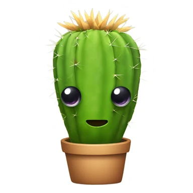Cactus with eyes and a Mohawk  sticker