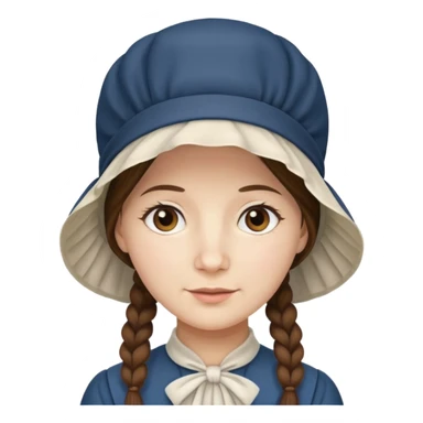 amish lady sticker