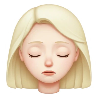 sleepy face sticker