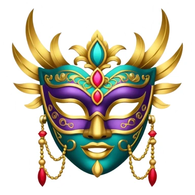 Festival themed Mask sticker