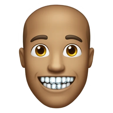 Guy with diamond teeth sticker