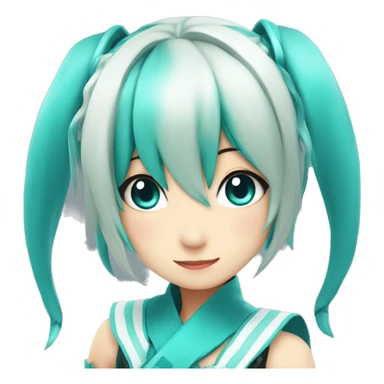 Hastune miku cosplay  sticker