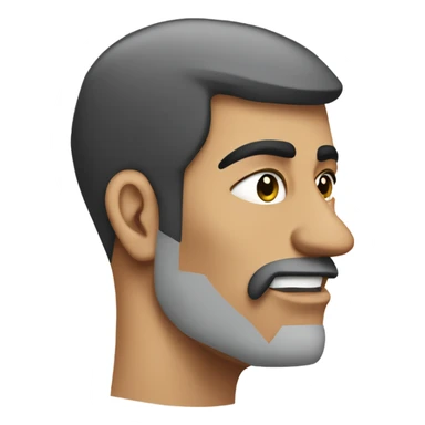 Chopped chin with egyptian property sticker