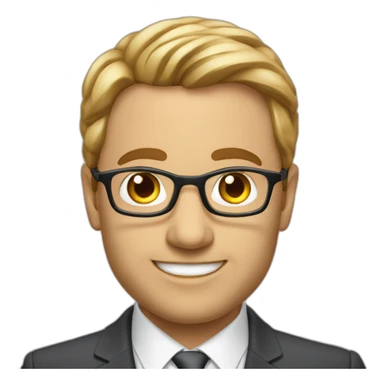 pascal nessim CEO of Marcel Agency without glasses sticker