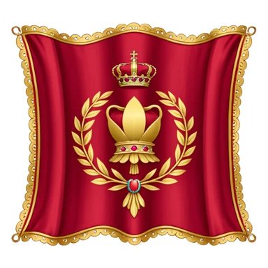 Bandera Aspa de borgoña del imperio e sticker