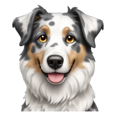 Colley bleu merle sticker