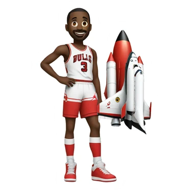 jordan with rocket sticker