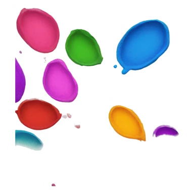 holi colours sticker