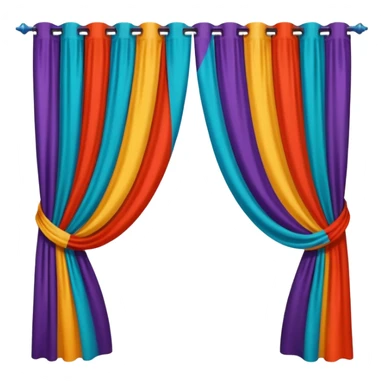 colorful Curtain sticker