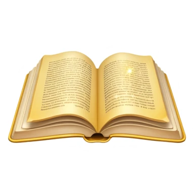 open book with sparkles above it sticker