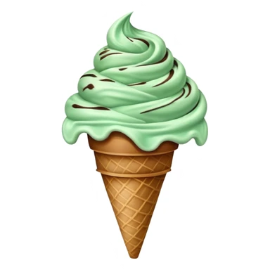 Mint chocolate chip ice cream  sticker