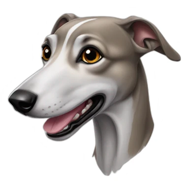 Greyhound-dog sticker