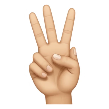 emoji hand peace sign sticker