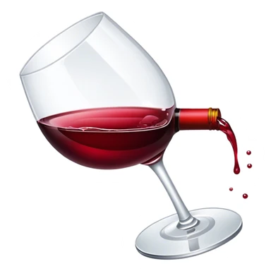 spilled wine sticker
