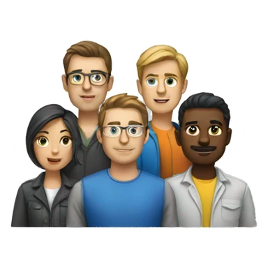 Software developer team sticker