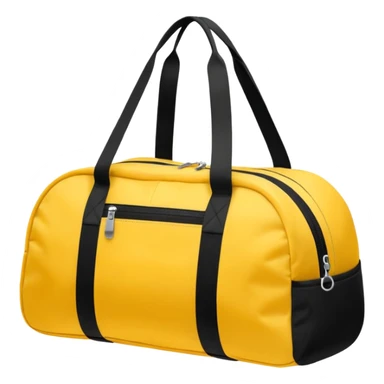 sac de sport jaune sans motif sticker